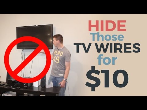 How to Hide Your TV Wires for $10 How to Hide Your TV Wires for $10