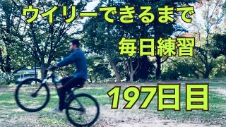 ウイリーできるまで毎日練習197日目【MTB ウイリー編】