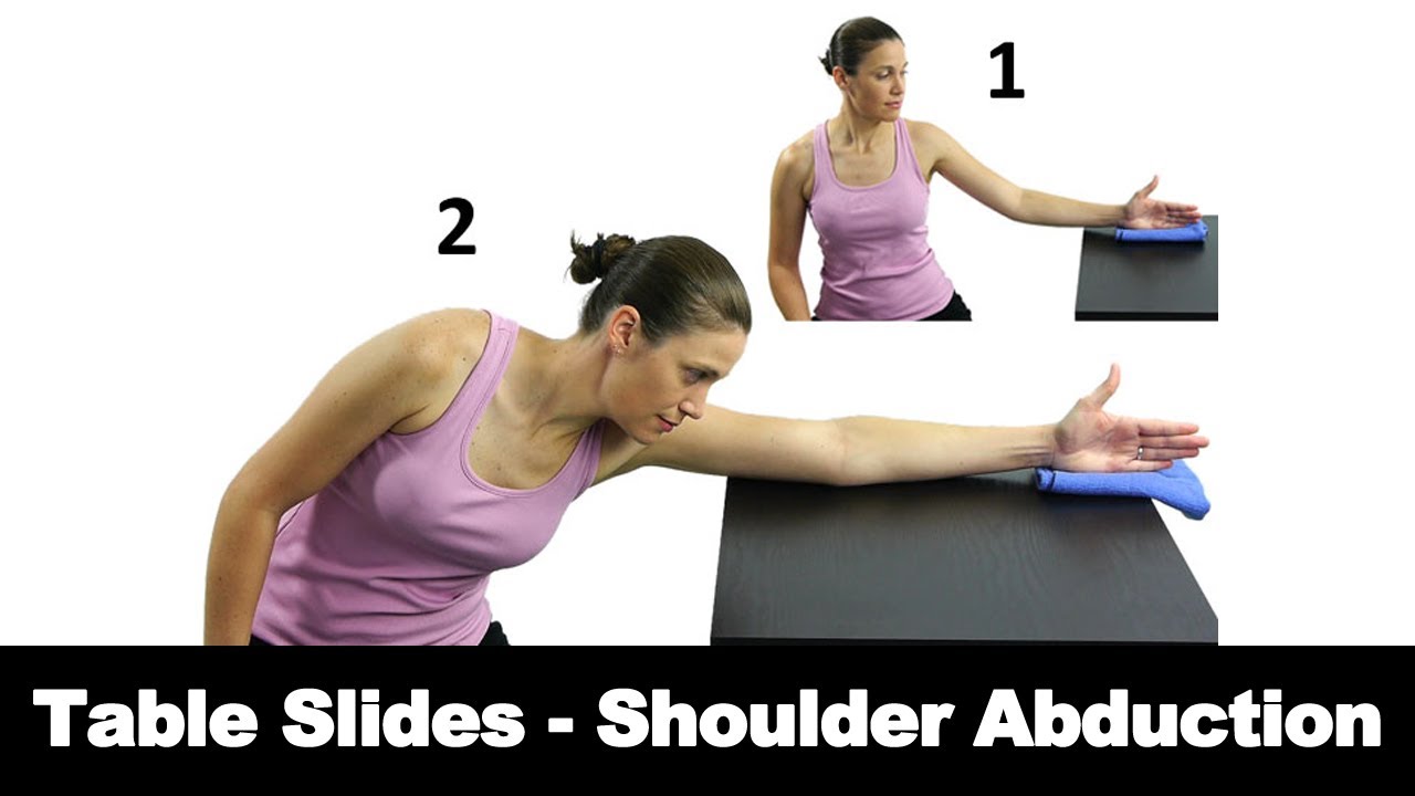 Shoulder Abduction Table Slides - Ask Doctor Jo - YouTube