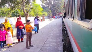 Panchagarh to Dhaka -//  Semi non Stop High speed Diesel train ll Panchagarh express Ruuning video