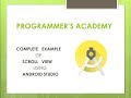 Android scrollview example