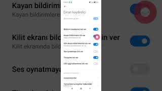 Xiaomi telefonlarda kayan bildirimleri kapatma.