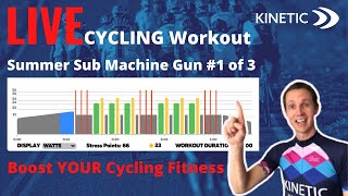 LIVE Indoor Cycling Workout: Speed Sub Machine Efforts #1 of 3