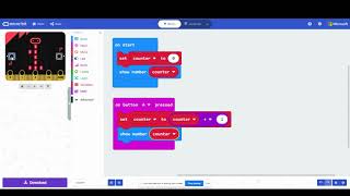 Counter Micro:bit Coding Walkthrough
