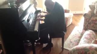 Great Grandpa and Ellie play piano