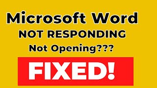 How To Fix Microsoft Word Is Not Responding/Starting/Opening On Windows 10 [Solved]