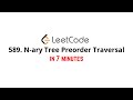 589. N-ary Tree Preorder Traversal - LeetCode Java Solution
