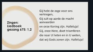 Welkom bij onze online kerkdienst - 09:30 Belijdenisdienst waarin Roelof Vellinga voorgaat