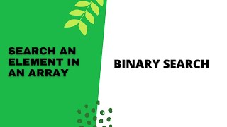 binary search in java malayalam || binary search java malayalam || Code eureka