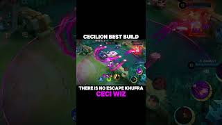 Cecilion There is no Escape Khufra  | TOP GLOBAL CECILION BEST BUILD AND EMBLEM