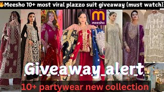 🫶Eid \u0026 Wedding special  10 suit from meesho 🫶🎁(giveaway) 🎁*honest review * | review +detail Tryon |