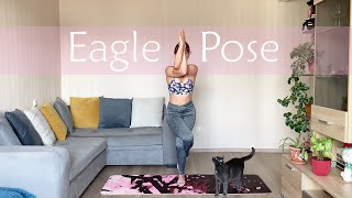 Eagle Pose ┃ არწივის პოზა ┃ Garudasana ┃ იოგას საწყისები ქართულად ┃