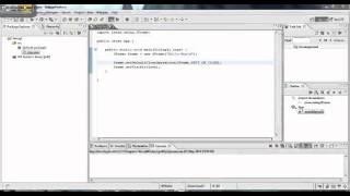 How to create a basic swing application