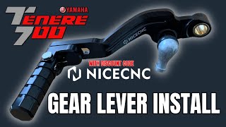 YAMAHA TENERE 700 NICECNC GEAR LEVER INSTALL AND REVIEW