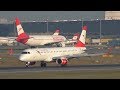 Austrian Airlines Embraer 195 landing at Vienna Airport | OE-LWA