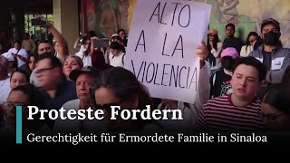 Proteste Fordern Gerechtigkeit für Ermordete Familie in Sinaloa |Demonstration in Culiacán |RND|AM1E