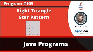 Java program to print right triangle star pattern