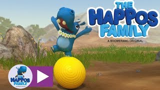 Flower Happo teaches yoga! I  Cartoon for Kids I The Happos Family