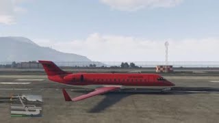 Butter smooth landing in the Buckingham Miljet at Fort Zancudo in #gtaonline #planes #aviation