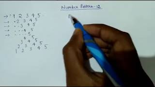 12- Number Pattern in JAVA(hindi)