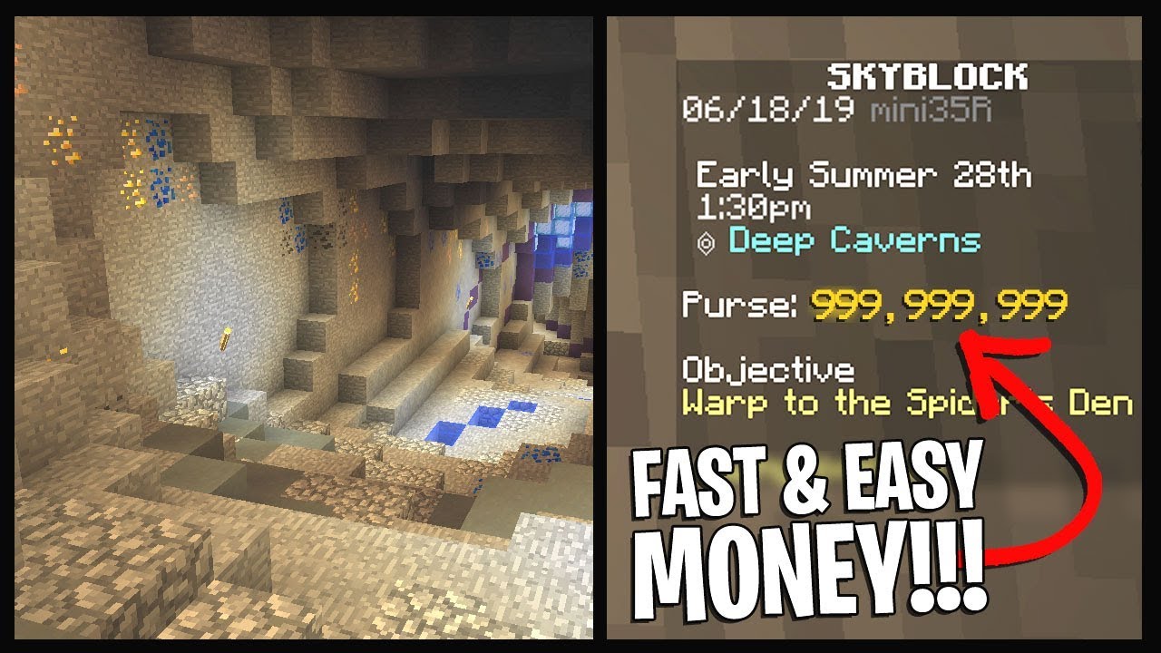 How To Make Easy Money In Hypixel Skyblock Youtube