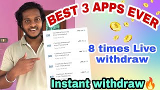 8 times instant withdraw/ Best 3 App ever / Renjitechie