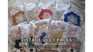 Shop Update!!! Vintage Quilt Packs On My Website!!! #vintagequilts