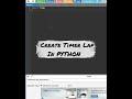 Python tricks - Create a Timer Lap in python