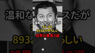 ⚾️250万再生⚾️温和なルックスだがキレると誰よりも恐ろしい球界の番長3選！ #野球 #プロ野球 #雑学