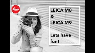 Leica M8 \u0026 Leica M9 , Files comparation, DNG and B\u0026W jpeg´s