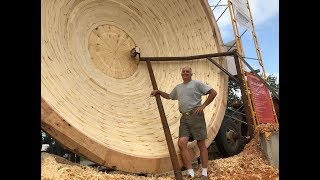 World’s Largest Turned Wooden Bowl At Erie County Fair, Hamburg New York