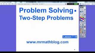 Problem Solving - Two-Step Problems - Lesson 7.10