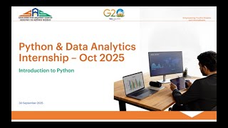Python & Data Analytics Internship | Session 1: Introduction to Python & Programming Basics | SASF