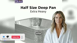 Aluminum Pans Half Size, 9X13, Extra Heavy Duty Disposable Foil Pans For Baking(10 Pack)