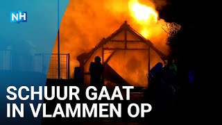 Aanhouding na grote schuurbrand in Sint Maartensvlotbrug