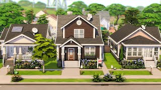 3 HOUSES ON 1 LOT 🏘️ The Sims 4 Save File Speed Build | No CC