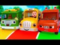Wheels On The Bus, Wheels Go Round, Vehicle Care Songs | Super Sumo Nursery Rhymes  Kids Songs