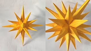 Origami STAR kusudama by Fendy Tong | Paper kusudama 60 modules