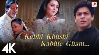 Kabhi Khushi Kabhie Gham - Title Track  Shah Rukh Khan  Lata Mangeshkar  4k Video