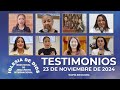 Testimonios 23 de noviembre de 2024 - IDMJI