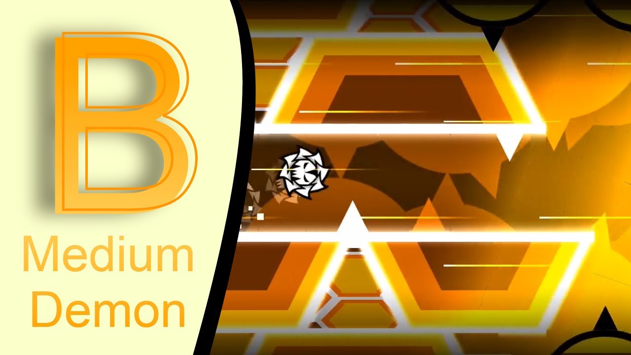 B Medium Demon Completion Geometry Dash Youtube
