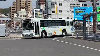 次々にバスがやってくる　鹿児島中央駅前路線バス発着集10　鹿児島交通　鹿児島市営バス　南国交通