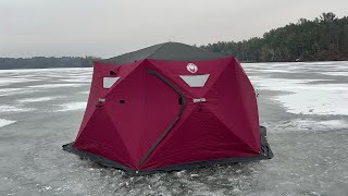 Nordic Legend Nomad Series Hex Hub 6-8 Person Ice Shack Review! Worth the Cost Savings?