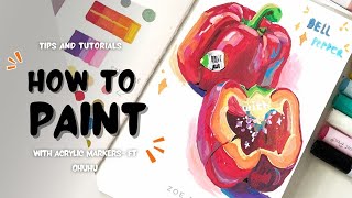 How to Use Acrylic Markers (Beginner Tips!) + Relaxing Demo π