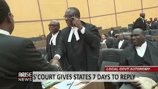 LOCAL GOVT AUTONOMY: S’COURT GIVES STATES 7 DAYS TO REPLY