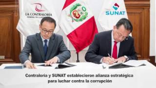 Contraloría y SUNAT unen esfuerzos para luchar contra la corrupción