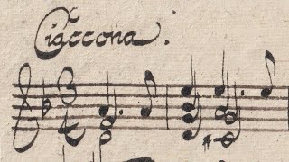 Calligraphing a Bach chaconne