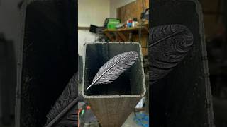 Can you Make Feather Damascus in a CAN? #shorts #blacksmith #bladesmith #diy