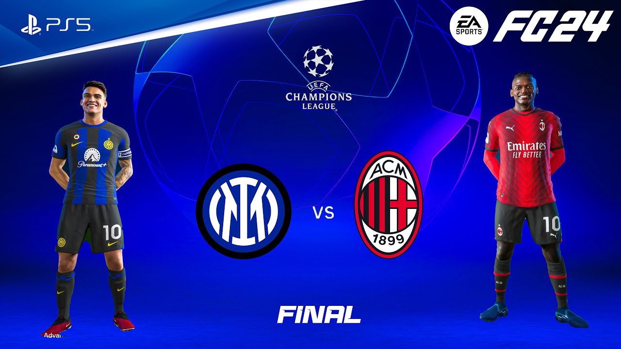 FIFA 24 - Inter Milan Vs AC Milan | UEFA Champions League Final | PS5 ...