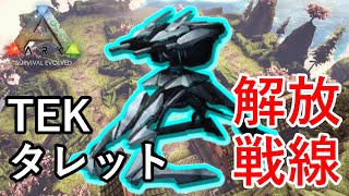 PVPの必需品？TEKタレット解放を目指し、センターのアルファボスに挑戦！【ARK 公式PVP ソロ】#18